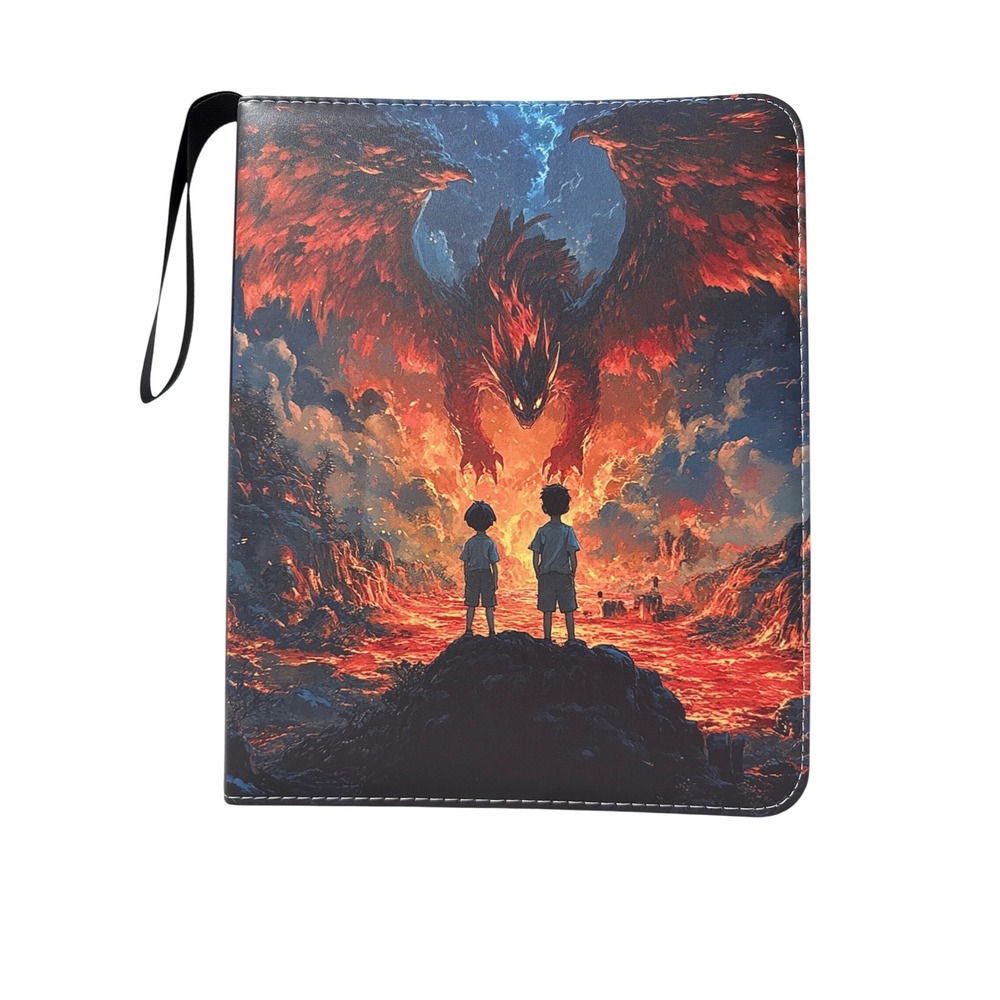 Dragon Fantasy Trading Card Binder Zippered 3-Ring Album w 9-Pocket‎ Sleeves New